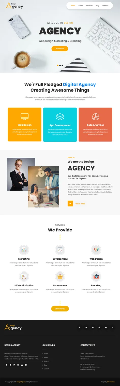 Free Agency WordPress Theme