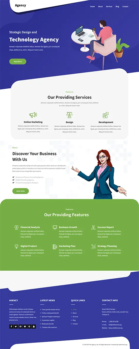 Free Creative Agency WordPress Theme