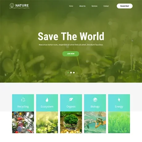 Free Eco Nature WordPress Theme