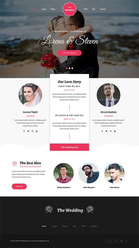 Free Marriage Bureau WordPress Theme