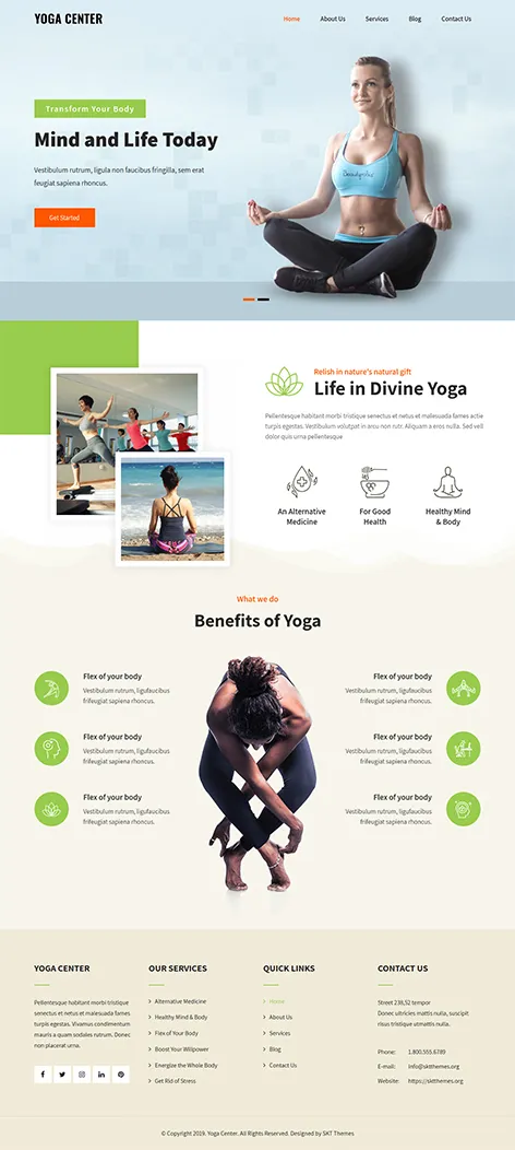 Free Meditation WordPress Theme