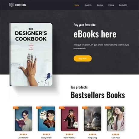 Free EBook Store WordPress Theme