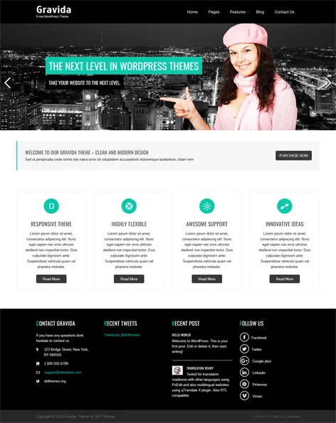 Free Corporate WordPress Theme