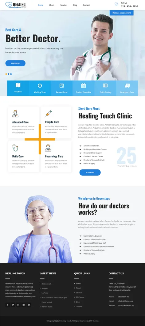 Free Medical WordPress Theme