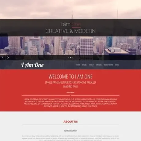 Free Single Page WordPress Theme