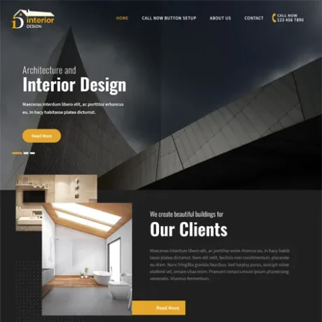 Free Interior WordPress Theme
