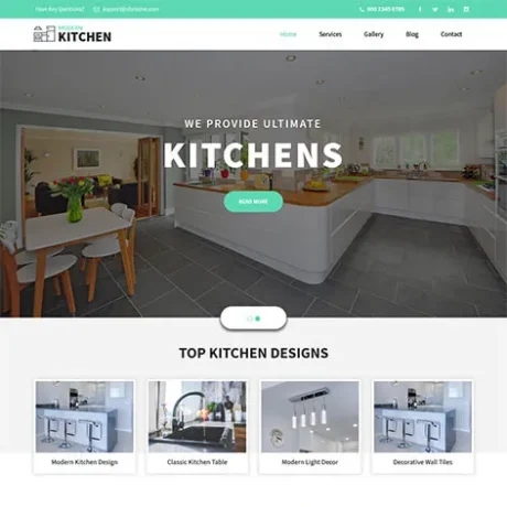 Free Kitchen Cabinets WordPress Theme