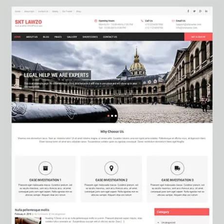 Free Lawyer WordPress Theme