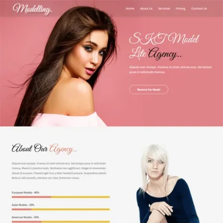 Free Model WordPress Theme
