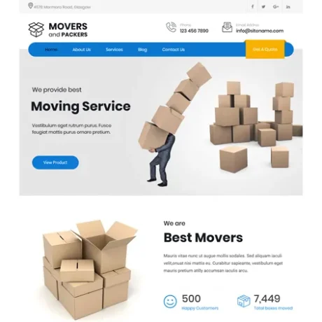 Free Logistics WordPress Theme