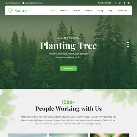 Free Nature WordPress Theme