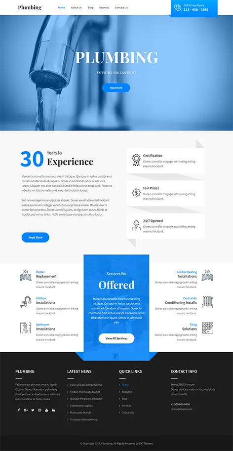 Free Repair WordPress Theme