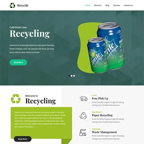 Free Recycling WordPress Theme