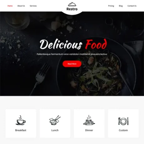 Free Restaurant WordPress Theme