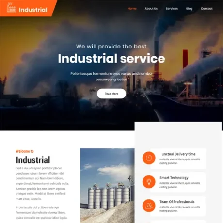 Free Factory Business WordPress Theme