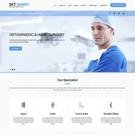 Free Doctor WordPress Theme