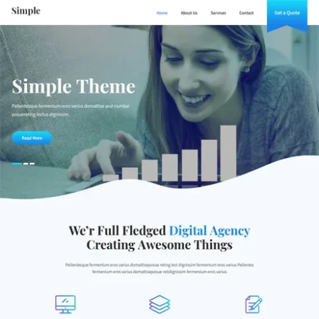Free Simple WordPress Theme