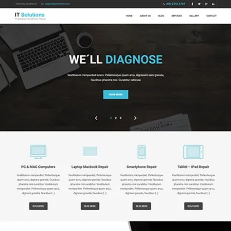 Free IT Solution WordPress Theme