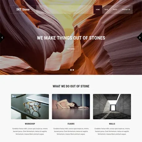 Free Stone Granite WordPress Theme