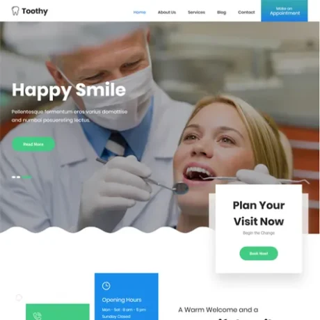 Free Dentist WordPress Theme