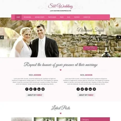 Free Wedding WordPress Theme