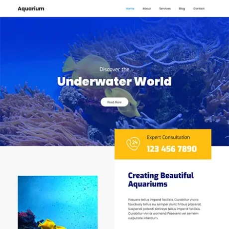 Free Fish Farming WordPress Theme