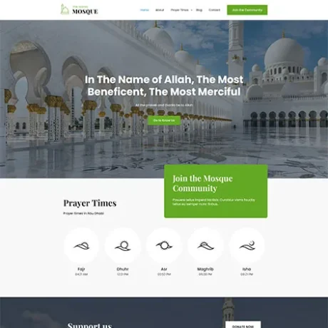 free Mosque WordPress theme