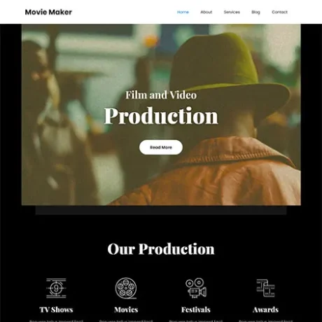 Free Film Production WordPress Theme