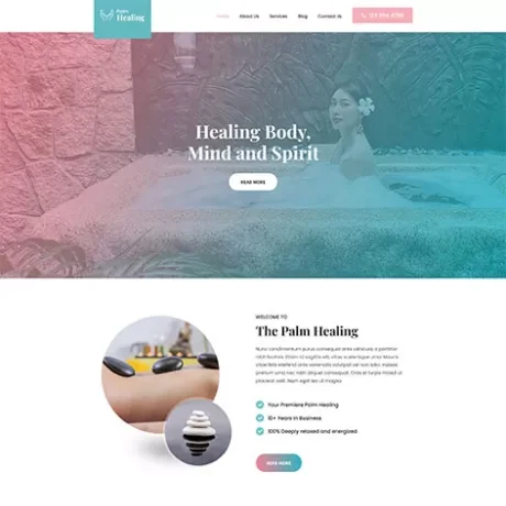 free Reiki WordPress theme