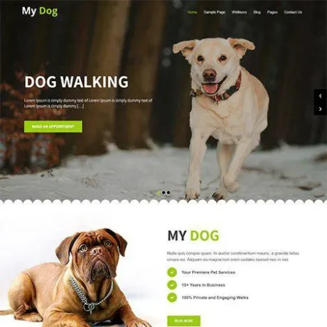 Free Dog WordPress Theme