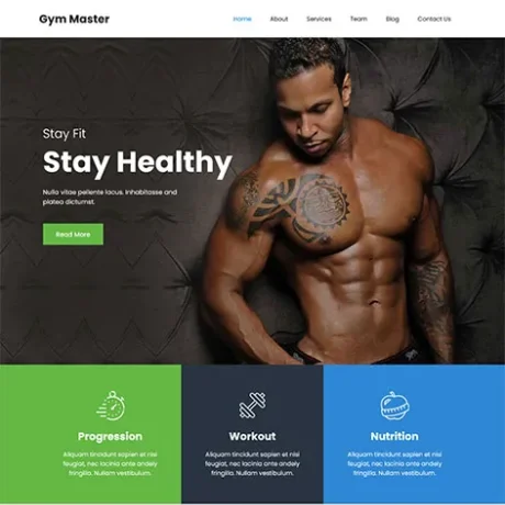 Free Workout WordPress Theme