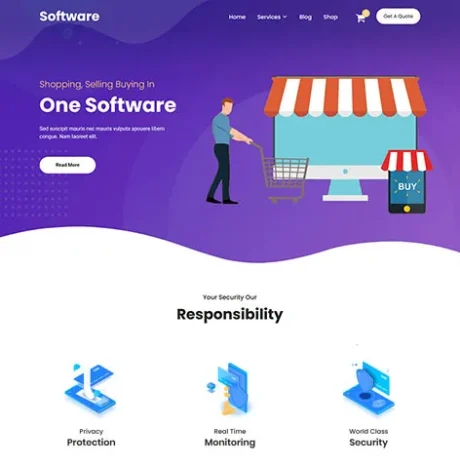 Free Tech Startups WordPress Theme