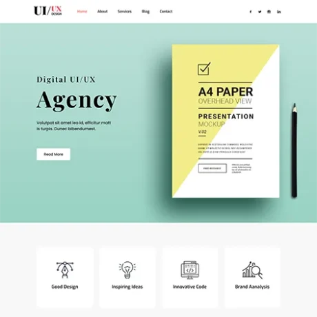 free UX WordPress Theme