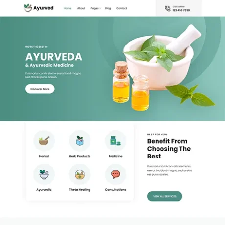 free ayurveda WordPress theme
