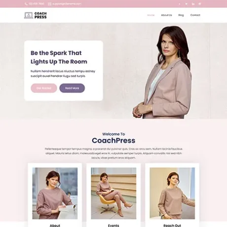 free motivational speaker WordPress theme