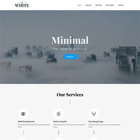 Free White WordPress Theme