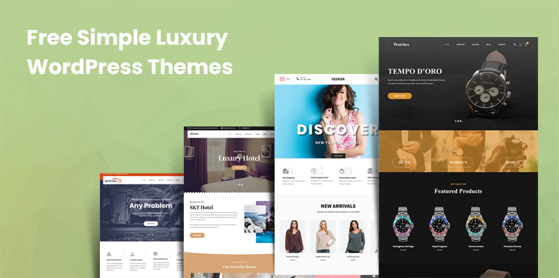 free simple luxury wordPress themes