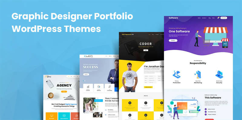 free graphic designer portfolio WordPress themes
