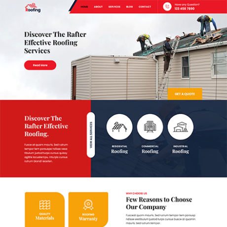 Free Roofing WordPress Theme