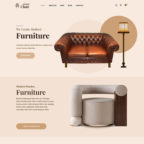 Free furniture store WordPress theme