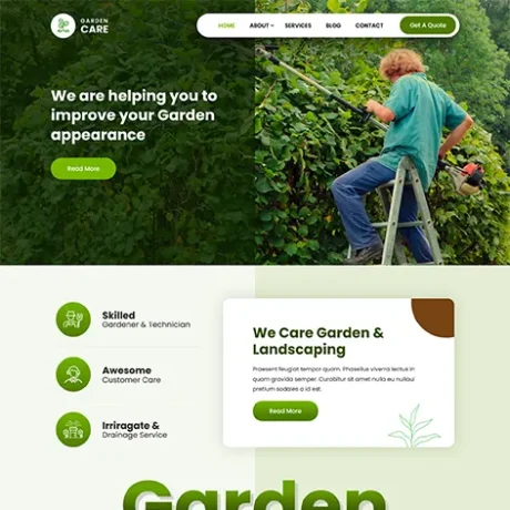 Garden Care Litte - Free Garden Landscaper WordPress Theme