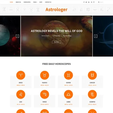 Astrologer Website Template