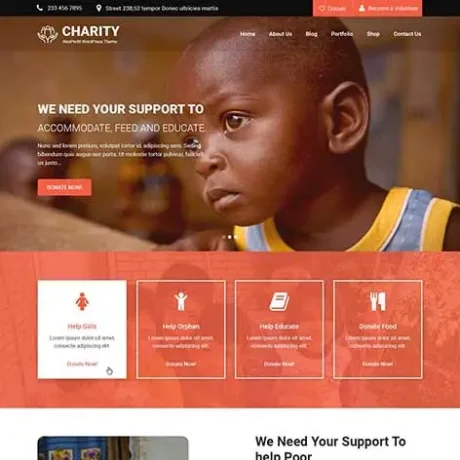 Charitable WordPress Theme