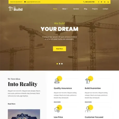 Construction Company WordPress theme