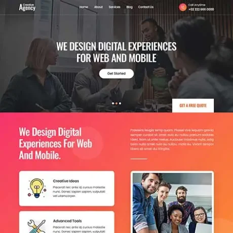 Creative WordPress Theme