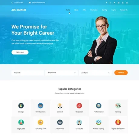 Job Portal WordPress theme