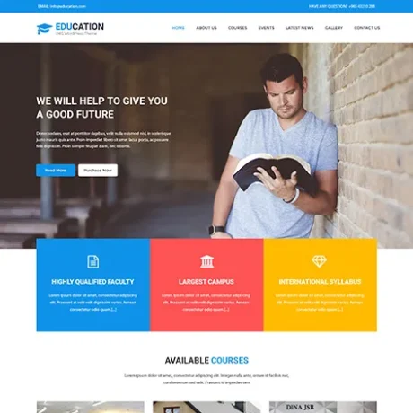 Learning Management System WordPress theme