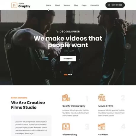 Videographer WordPress Theme