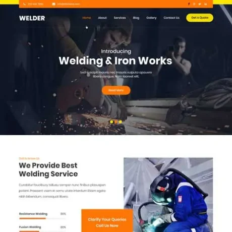 Welding WordPress Theme