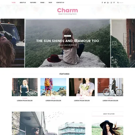 minimalist blog WordPress theme